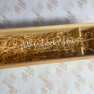 Personalised Printed Wine and Champagne Box