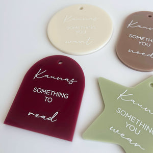 Personalised Christmas Mindful Gift Tags (Set of 4)