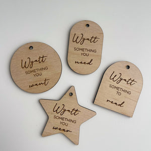 Personalised Christmas Mindful Gift Tags (Set of 4)