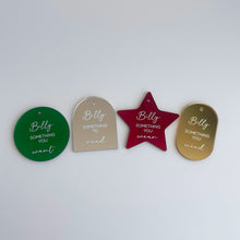 Load image into Gallery viewer, Personalised Christmas Mindful Gift Tags (Set of 4)