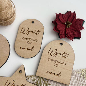 Personalised Christmas Mindful Gift Tags (Set of 4)
