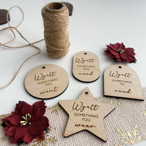 Personalised Christmas Mindful Gift Tags (Set of 4)