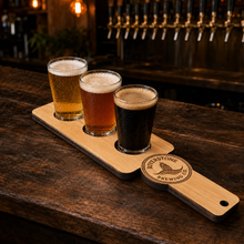 Load image into Gallery viewer, Custom Beer Paddle / Bar Flight 3 Hole