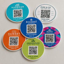 Load image into Gallery viewer, Acrylic QR Code Table Menu Discs