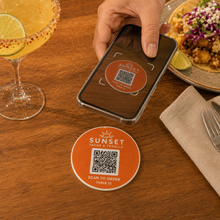 Load image into Gallery viewer, Acrylic QR Code Table Menu Discs