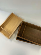 Load image into Gallery viewer, Maple &amp; Walnut Boxes 250 x 155 x 35mm
