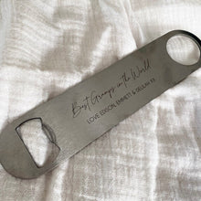 Load image into Gallery viewer, Custom Engraved Metal Bottle Opener