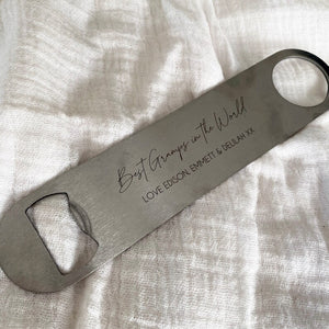 Custom Engraved Metal Bottle Opener