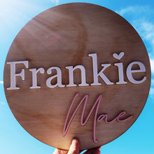 Load image into Gallery viewer, Personalised Round Name OR Business Plaque