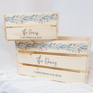 Personalised Christmas Eve Crate Printed