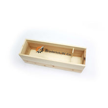 Load image into Gallery viewer, Custom Branded Wood Wine Box with Clear Lid Digital Print