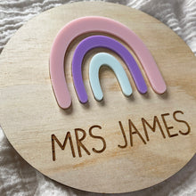 Load image into Gallery viewer, Personalised Teacher Name Plaque