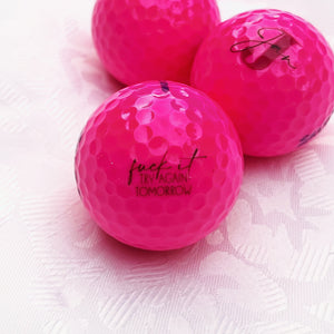 Coloured Custom Printed Golf Balls