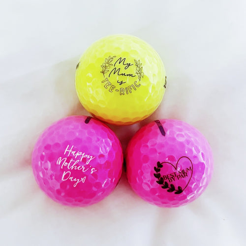 Coloured Custom Printed Golf Balls