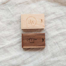 Load image into Gallery viewer, Wood USB Gift Box - Rectangle - Engraved