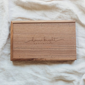 Maple/Walnut Photo Boxes - Engraved