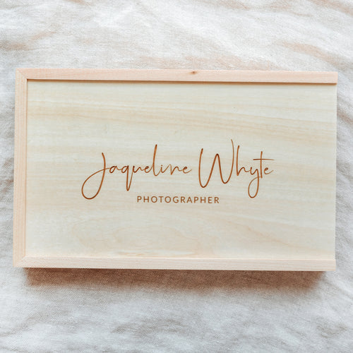 Maple/Walnut Photo Boxes - Engraved
