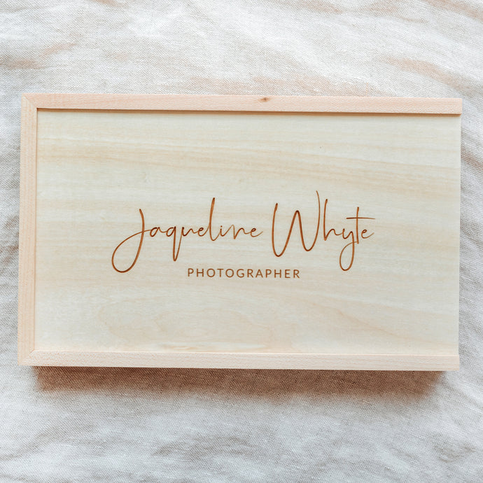 Maple/Walnut Photo Boxes - Engraved