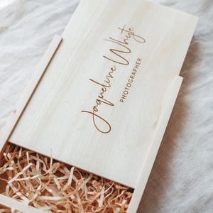 Maple/Walnut Photo Boxes - Engraved