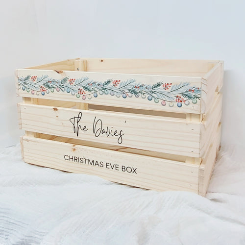 Personalised Christmas Eve Crate Printed