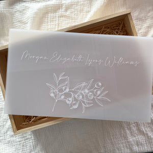 Personalised Baby Keepsake Box