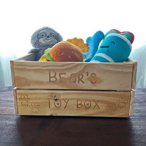 Personalised Pet Toy Crate