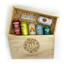 Load image into Gallery viewer, Six Beer Hamper with Personalised Bar Blade