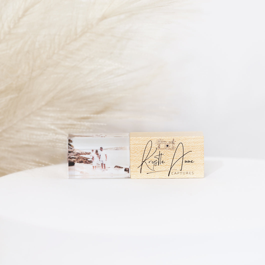 Crystal and Wood USB - Photo Print