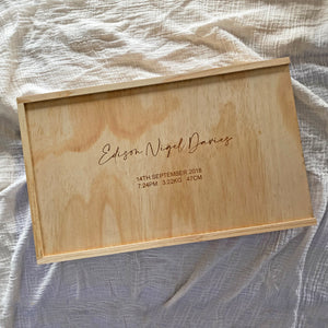 Personalised Baby Keepsake Box