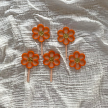 Load image into Gallery viewer, Mini set of 5 Flower Acrylic Cake Toppers