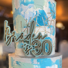 Load image into Gallery viewer, Custom Acrylic Cake Topper (Double Layer)