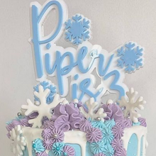 Load image into Gallery viewer, Custom Acrylic Cake Topper (Double Layer)